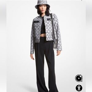 MICHAEL Michael Kors Gray and Black Blazer